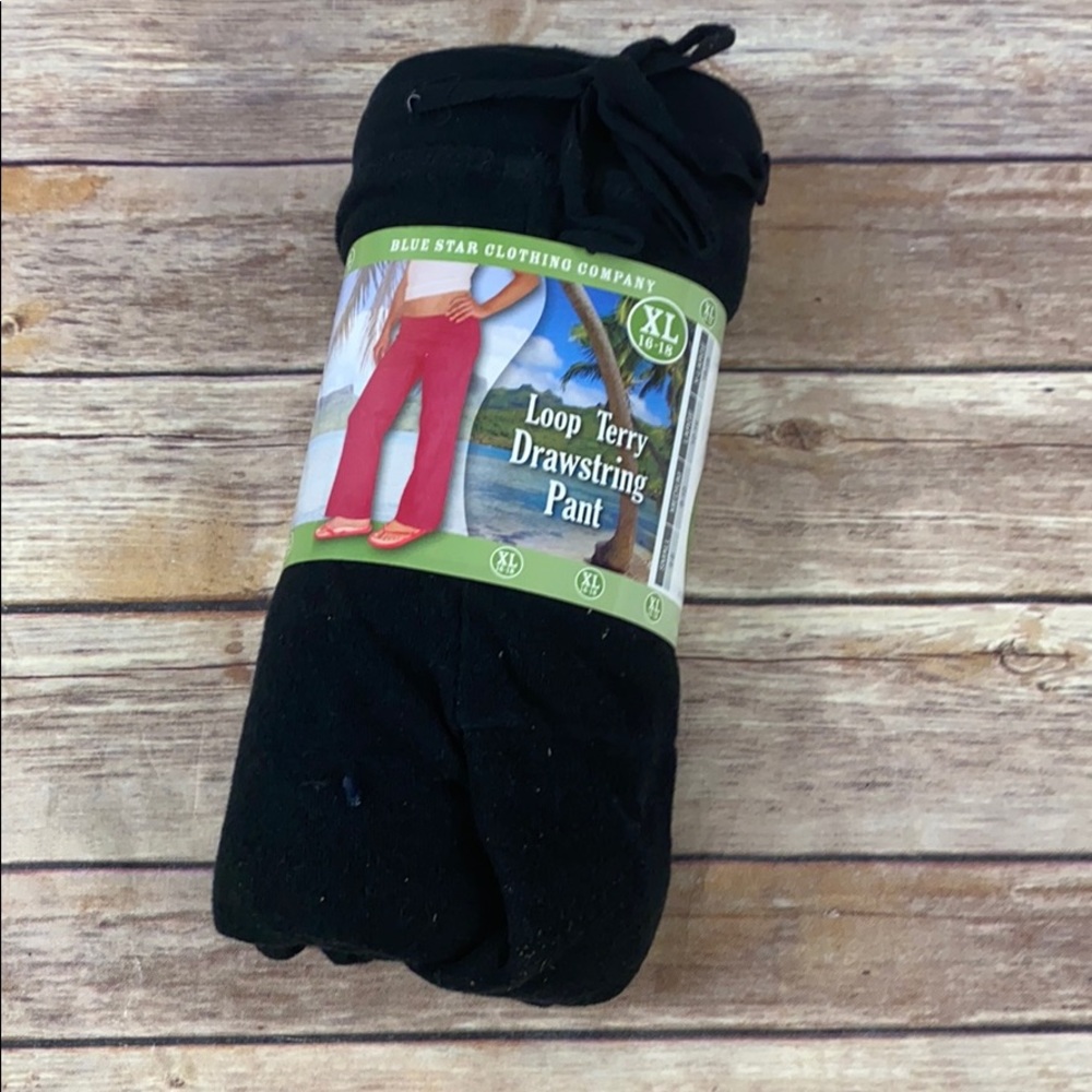 🍃  Terry Drawstring Pants NIB XL
